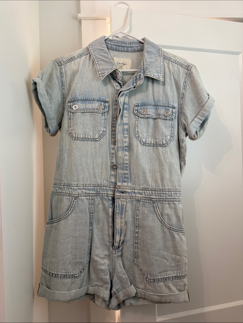 Jessica Simpson Light Blue Denim Skirt Set